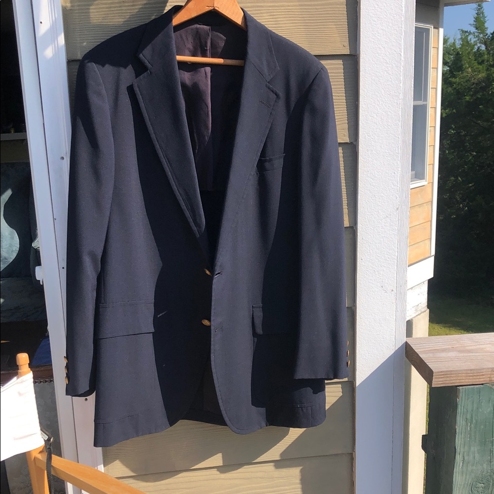 Vtg light weight navy blazer